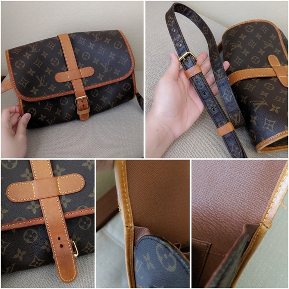 Louis Vuitton LV Monogram Crossbody Canvas Bag Purse - Picture 4 of 10